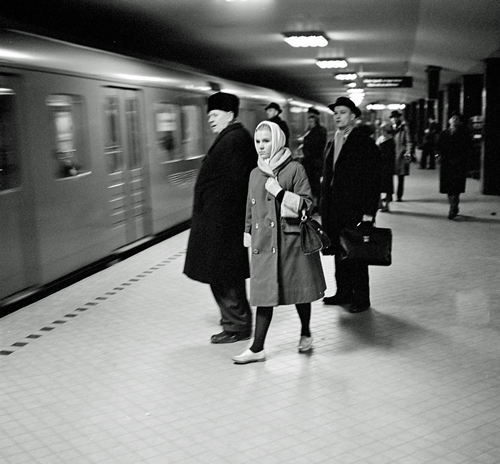 The subway station T-Centralen in Stockholm 1961