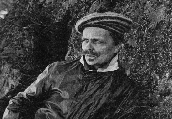 August Strindberg at Värmdö-Brevik, Tyresö, Sweden, in 1891