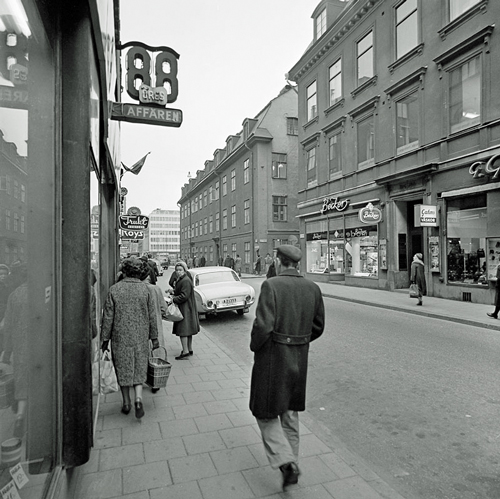 Street Drottninggatan 1967
