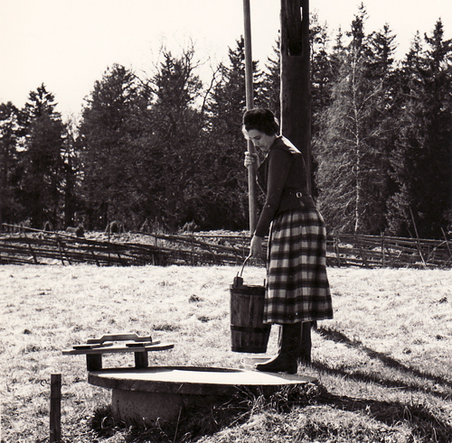 Mom at the well