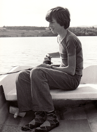 Torgny at Lake Helgum c1975