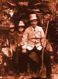 August Strindberg and his children 1886