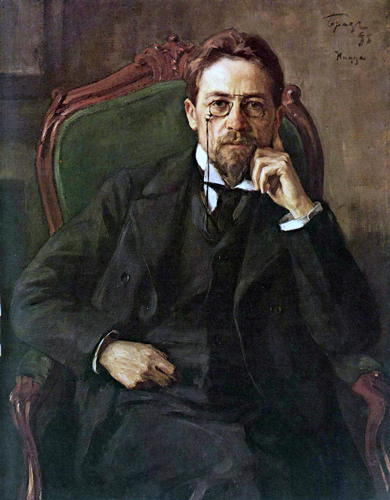 Osip Braz’ painting of Anton Chekhov 1898