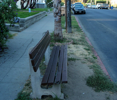 Bus stop at W. Canon Perdido St.