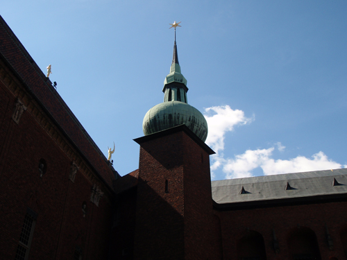Roof top on Stockholm City Hall