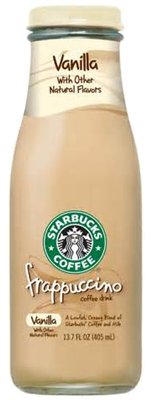 Starbuck’s vanillla frappuccino