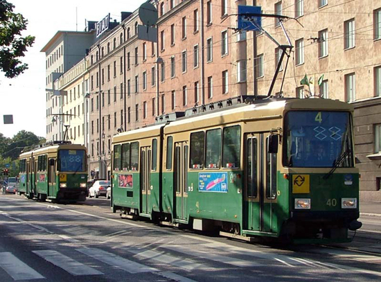 Streetcars in Helsinki, Finland