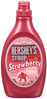 Hershey’s strawberry syrup