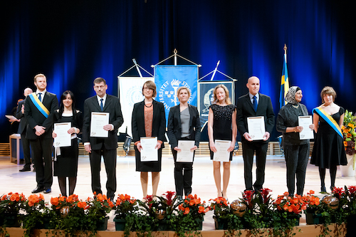 Promovendi October 31, 2014 in Aula Magna at Stockholm University