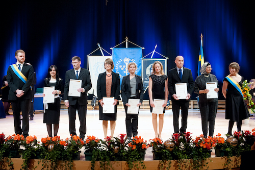 Promovendi October 31, 2014 in Aula Magna at Stockholm University