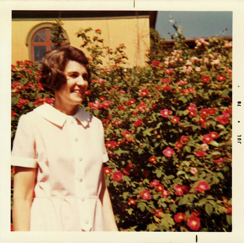 Mother in Rose Garden