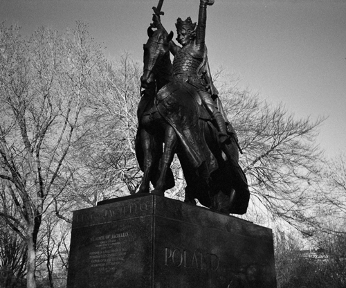 King Jagiello Monument in Central Park, NY