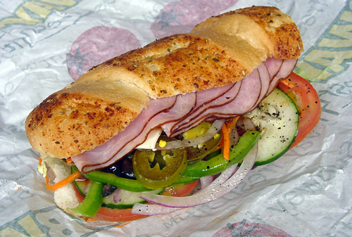 Subway submarine sandwich