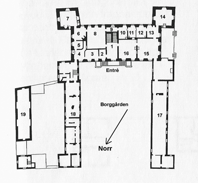 Tyresö Castle blueprint
